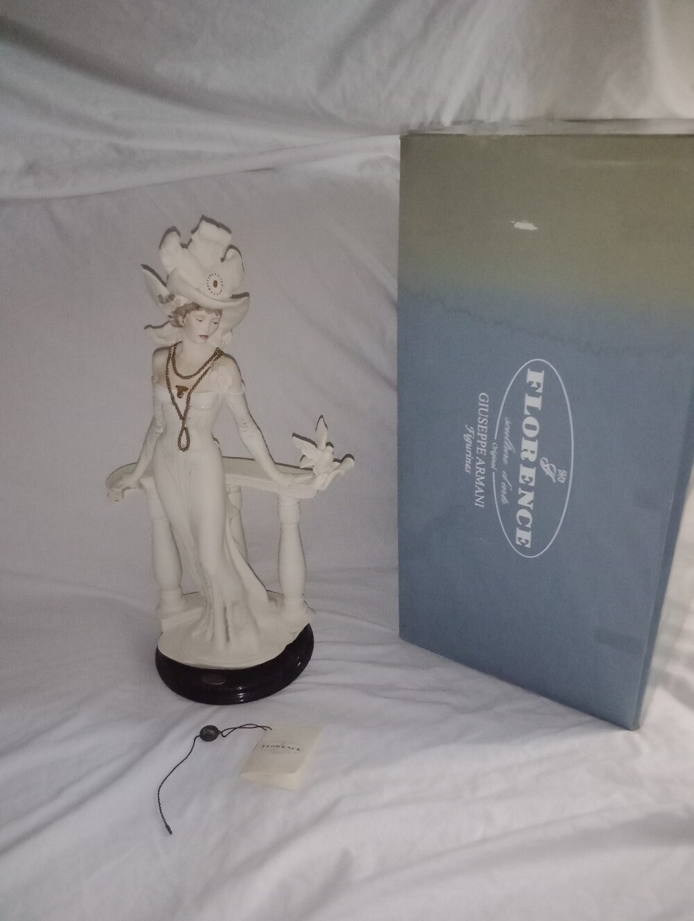 Vintage 1999 Giuseppe Armani Florence Spring Morning Lady Statue Italy Made